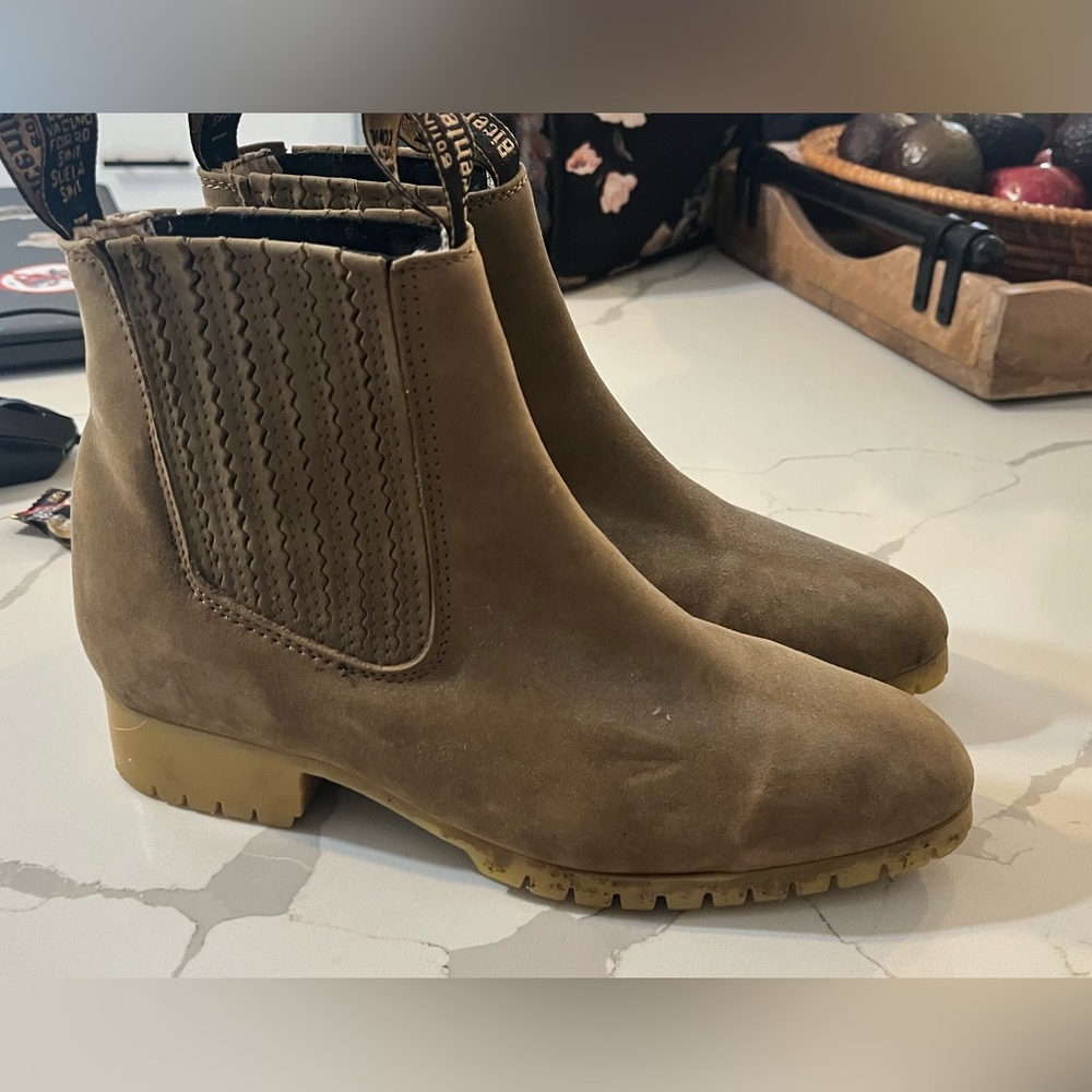 Brown cowboy boots